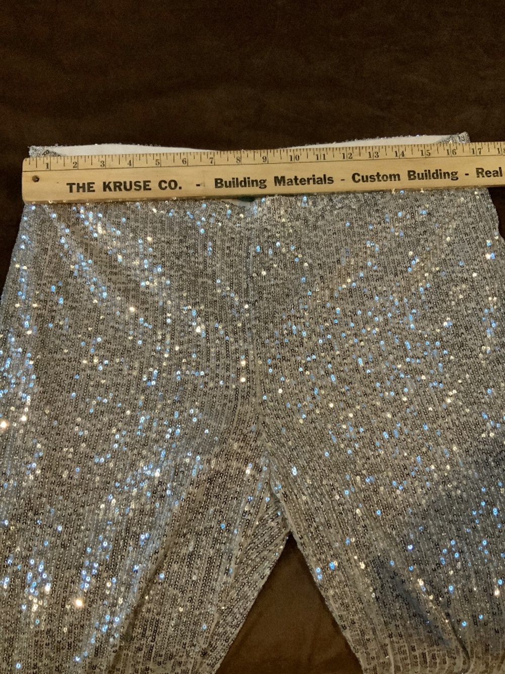 Wild Fable Gold XL Sequin Flare Pants Glamour Cocktail Holiday Party Date - Picture 7 of 7